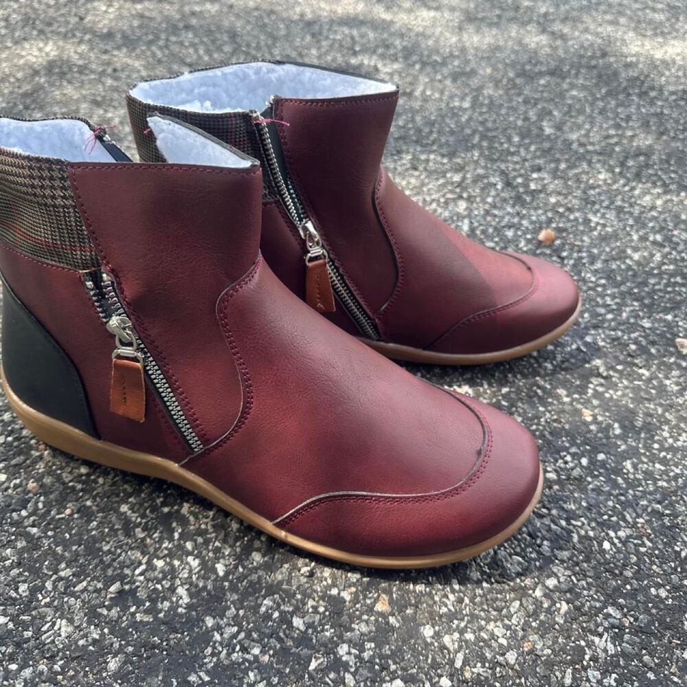 Unbranded Women's Burgundy and Red Boots